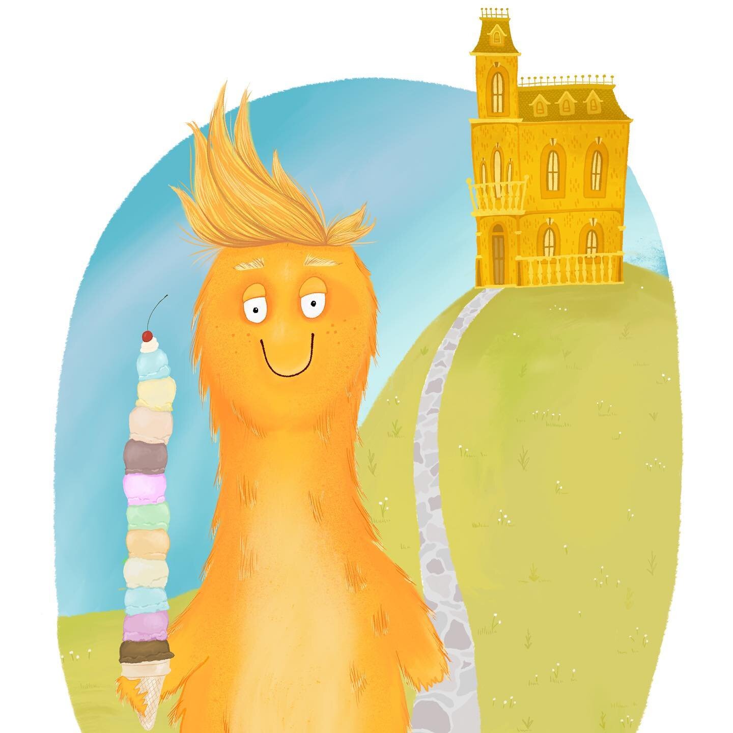 This is my 4th year participating in the Monster Project. This year the student left a lot to the imagination but for some reason I could not get a certain political figure out of my mind... the hair, human monster, living in a gold house... orange s