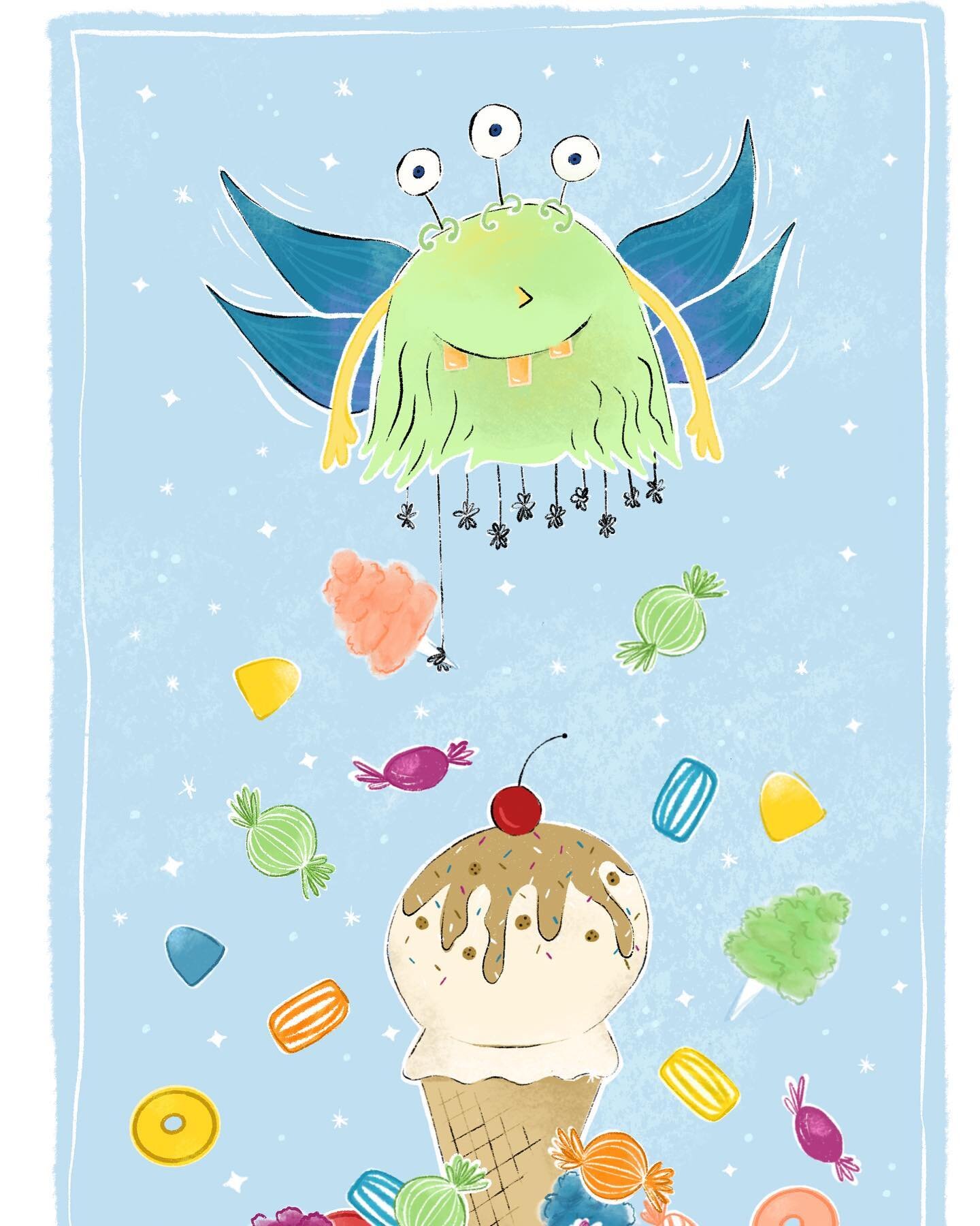Cotton candy. All kiddos love candy. And so do monsters. #monsterproject