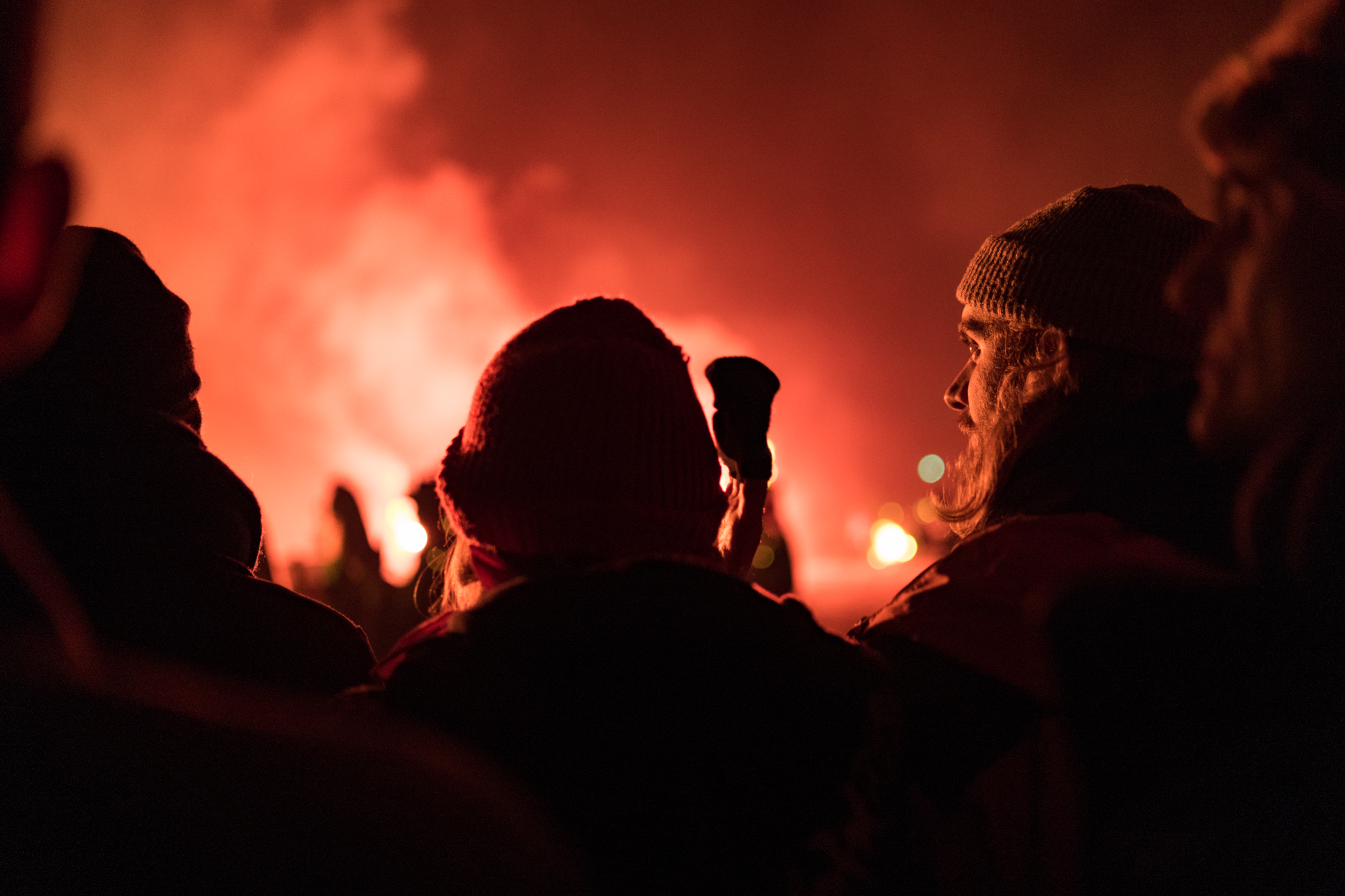 Watching Cliffe Bonfire Society’s bonfire