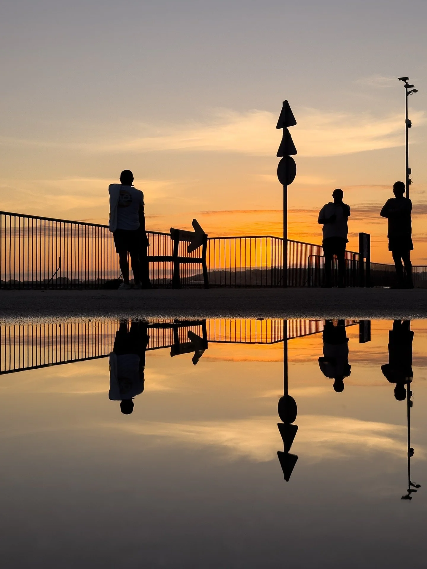 Watching sunset in Villa Nova de Arousa 🩷❤️🧡💛
The final stop on the Spiritual Variant of the Portuguese Camino de Santiago, before I caught an early (&amp; very wet &amp; windy) boat ride to Padr&oacute;n.

#caminoportugu&eacute;s #caminoportugues