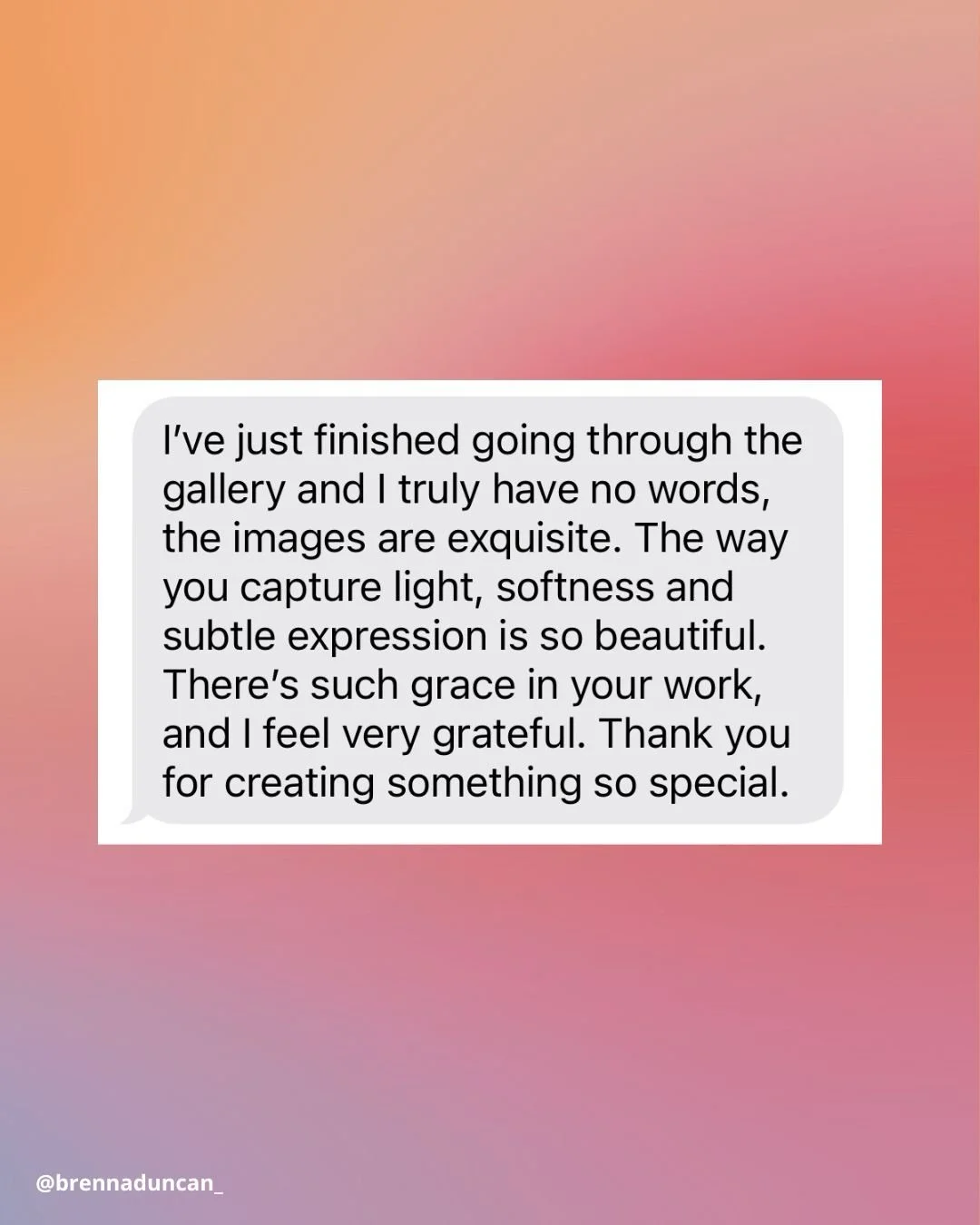 There&rsquo;s nothing better than delivering a gallery &amp; waking up to a message like this 💕 

This is why I do what I do. More from this Soulful Shoot with osteopath @manjotkaurdehala coming soon 👀.

#soulfulshoot #soulfulphotography #londonbra