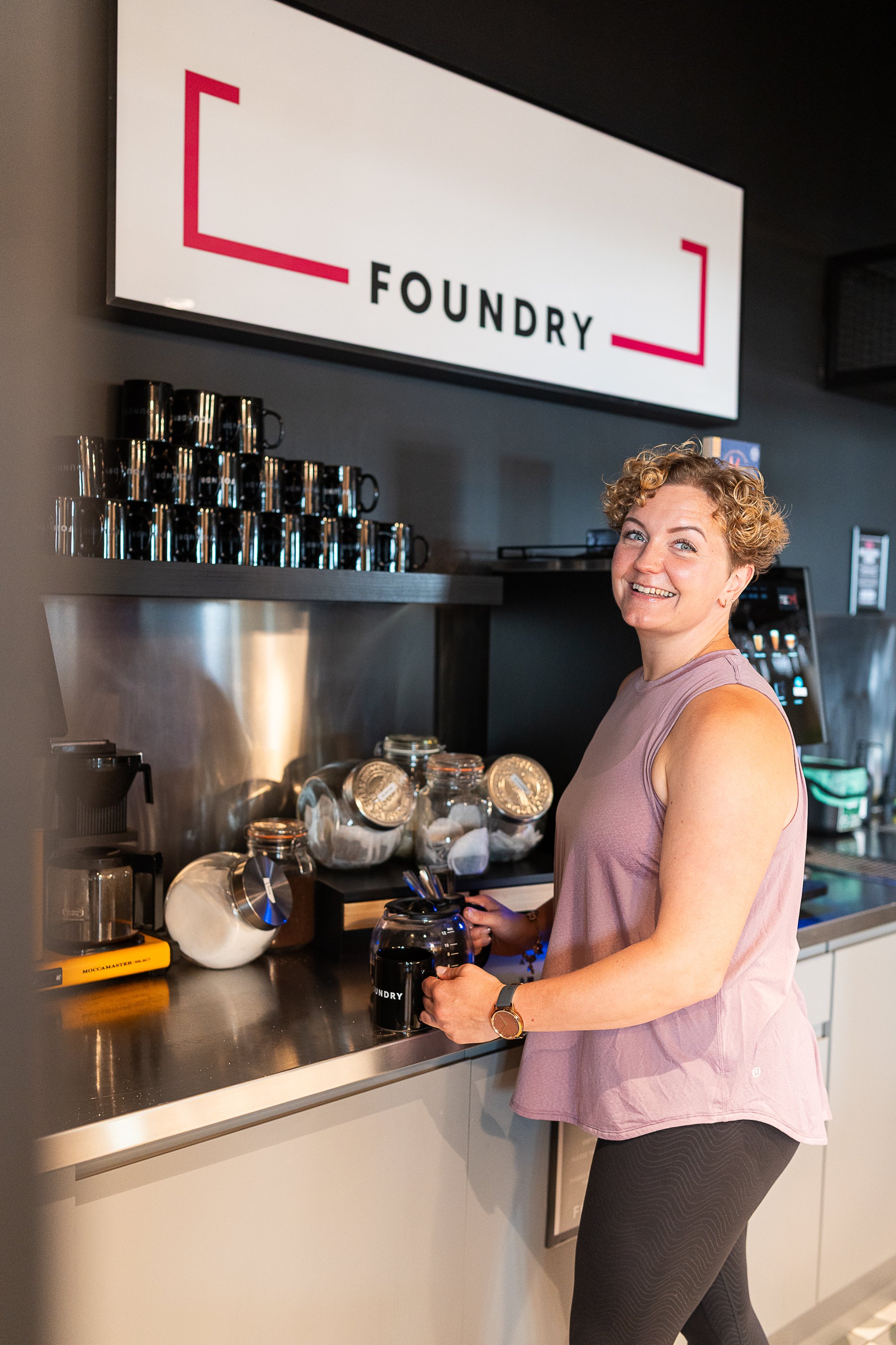Personal trainer Rowena Ramsell at the foundry London