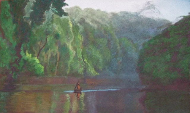 L’Indien, 43x73 cm, 2017 — Claude Gazier