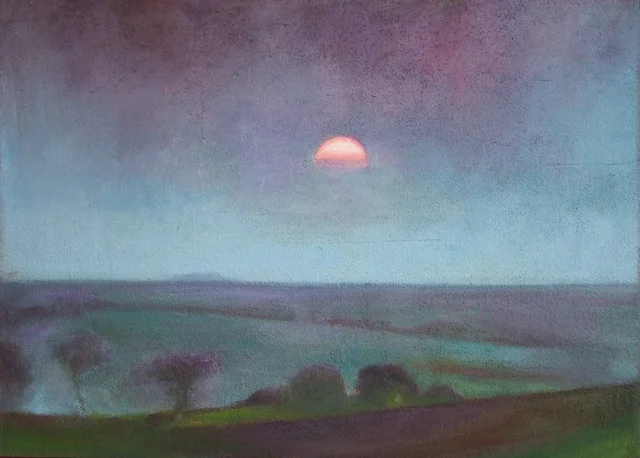 Crépuscule, 47x65 cm, 2016 — Claude Gazier