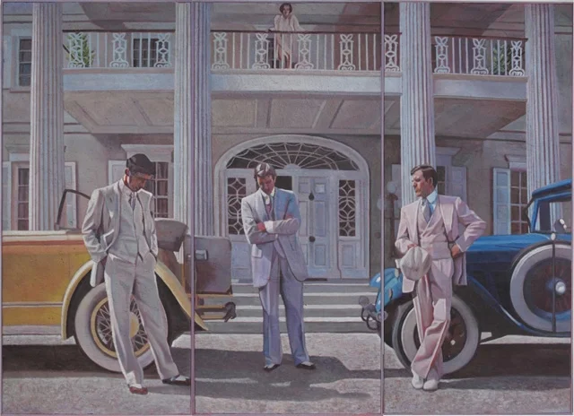 Gatsby le magnifique, triptych, 202x278 cm, 2009 — Claude Gazier