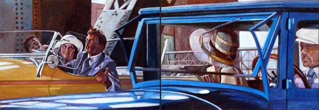 Gatsby 2, diptych, 63x180 cm, 2009 — Claude Gazier