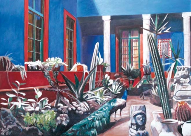 Terrasse à Madrid, 102x144 cm — Claude Gazier