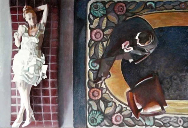 Confidences intimes, 103x150 cm — Claude Gazier