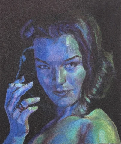 Romy dans l’Enfer (d), 51x44 cm, 2010 — Claude Gazier