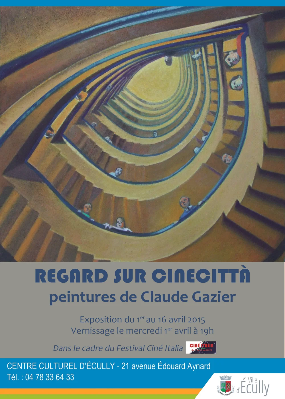 Poster, “Regard sur Cinecitta”, Ecully, 2015