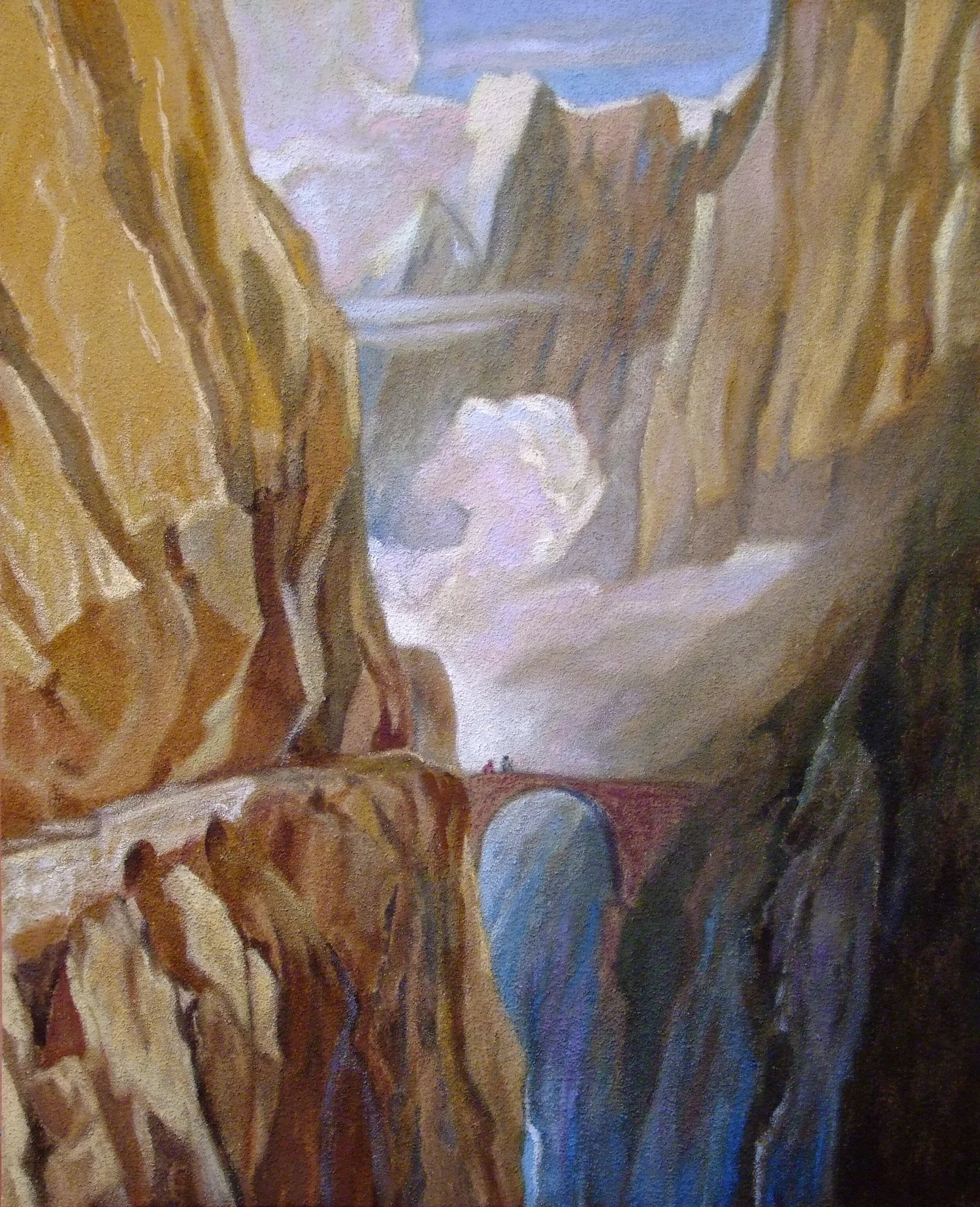Le Pont du Diable, 80x65 cm, d’après Turner, 2018 — Claude Gazier