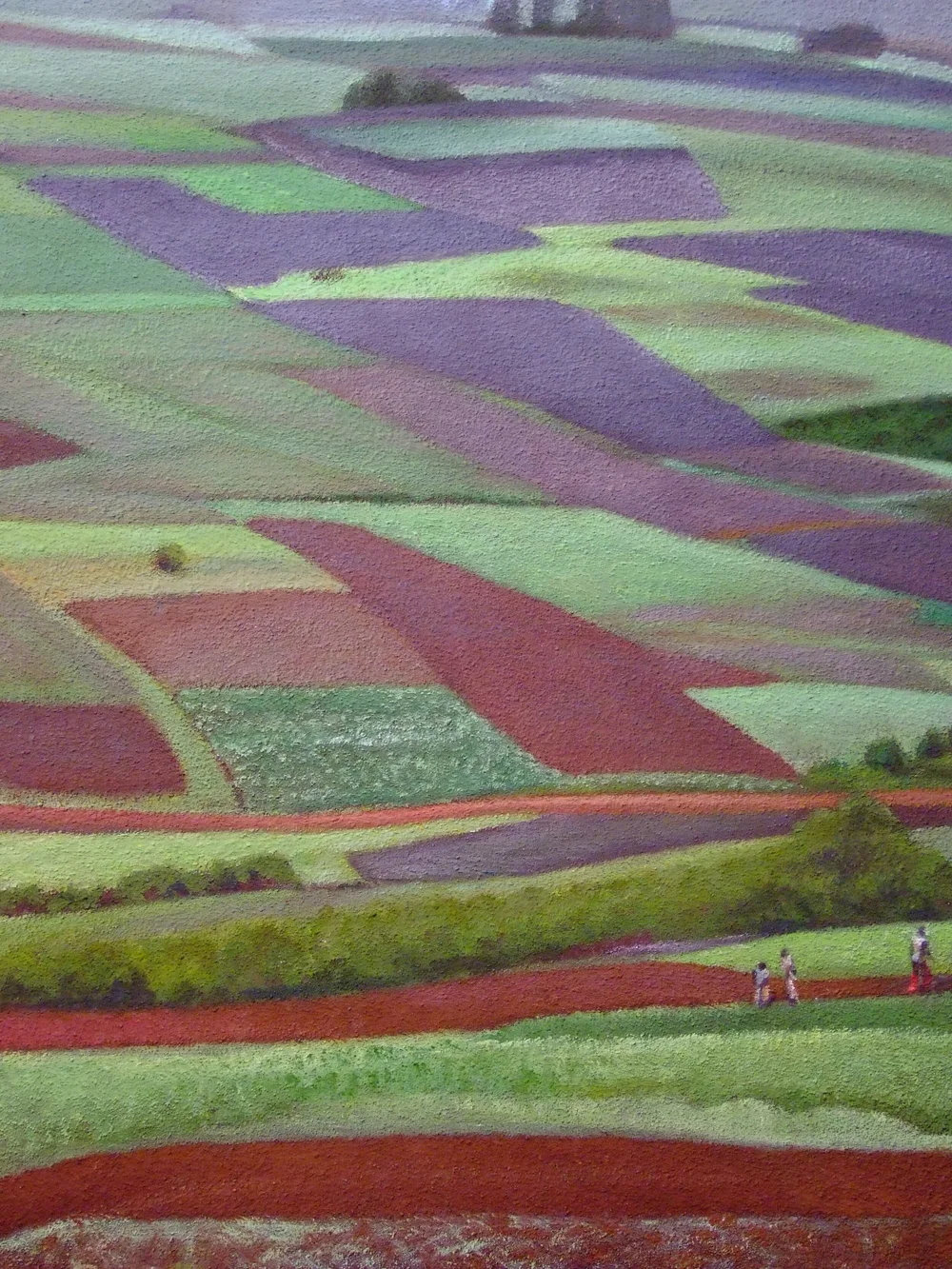 Labours, 80x65 cm, cire et silice sur panneau, 2018 — Claude Gazier