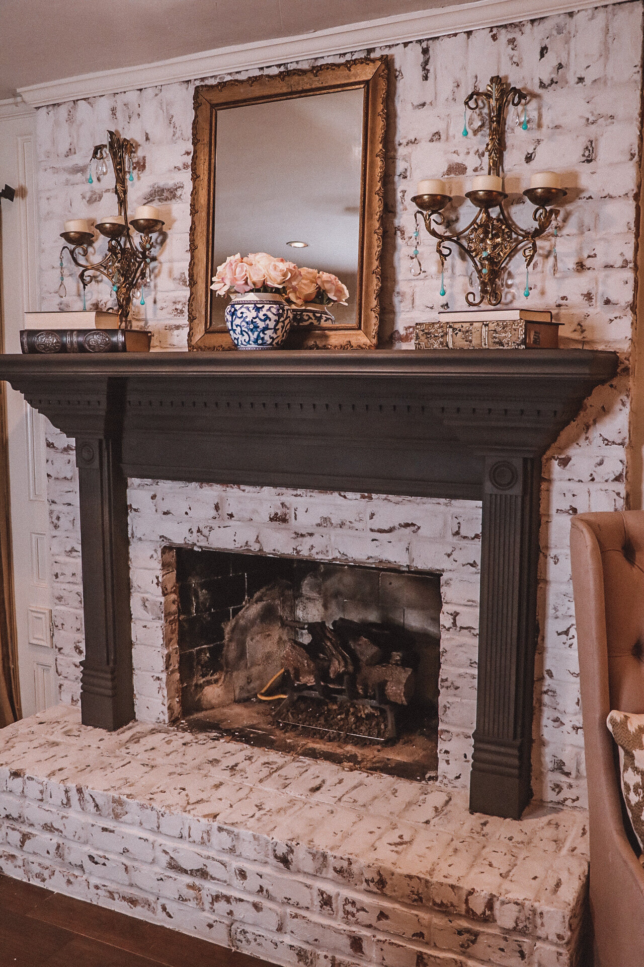 How To German Smear Your Fireplace DIY