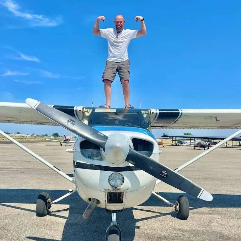 Something wonderful happens on July 9th!  I soloed.  A few pics to share that my flight instructor egged me into doing.  Fun times and more flying ahead to get ready for my checkride.