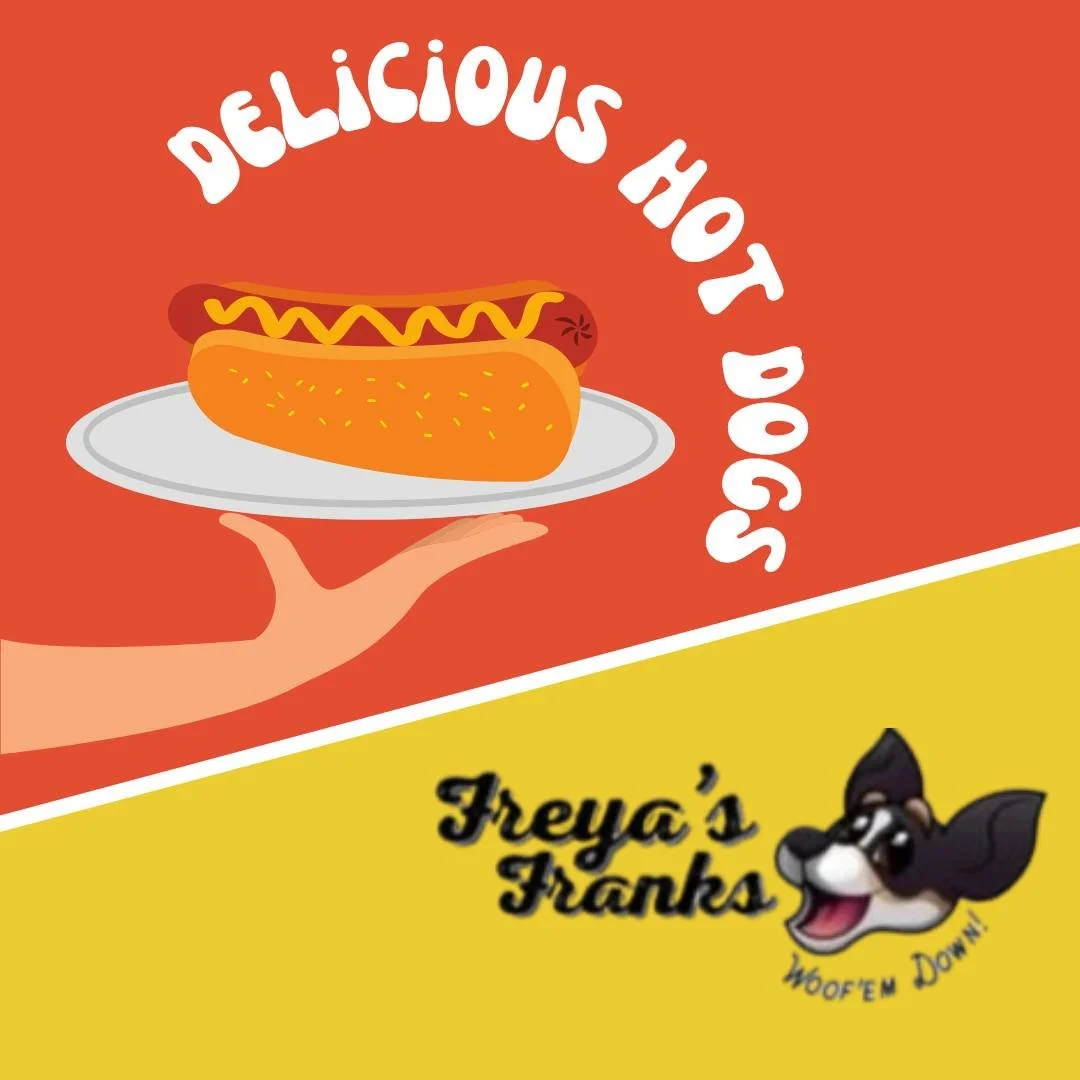 There's been a last minute change in food trucks for tonight. Freya's Franks will be on-site starting at six, serving up delicious Chicago-style hot dogs. #foodtruck #hotdogs