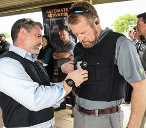 Whenever a shot is detected – whether fired from an officer’s gun or a suspect – the bodycam automatically starts recording. (Photo/Utility Associates, Inc.)