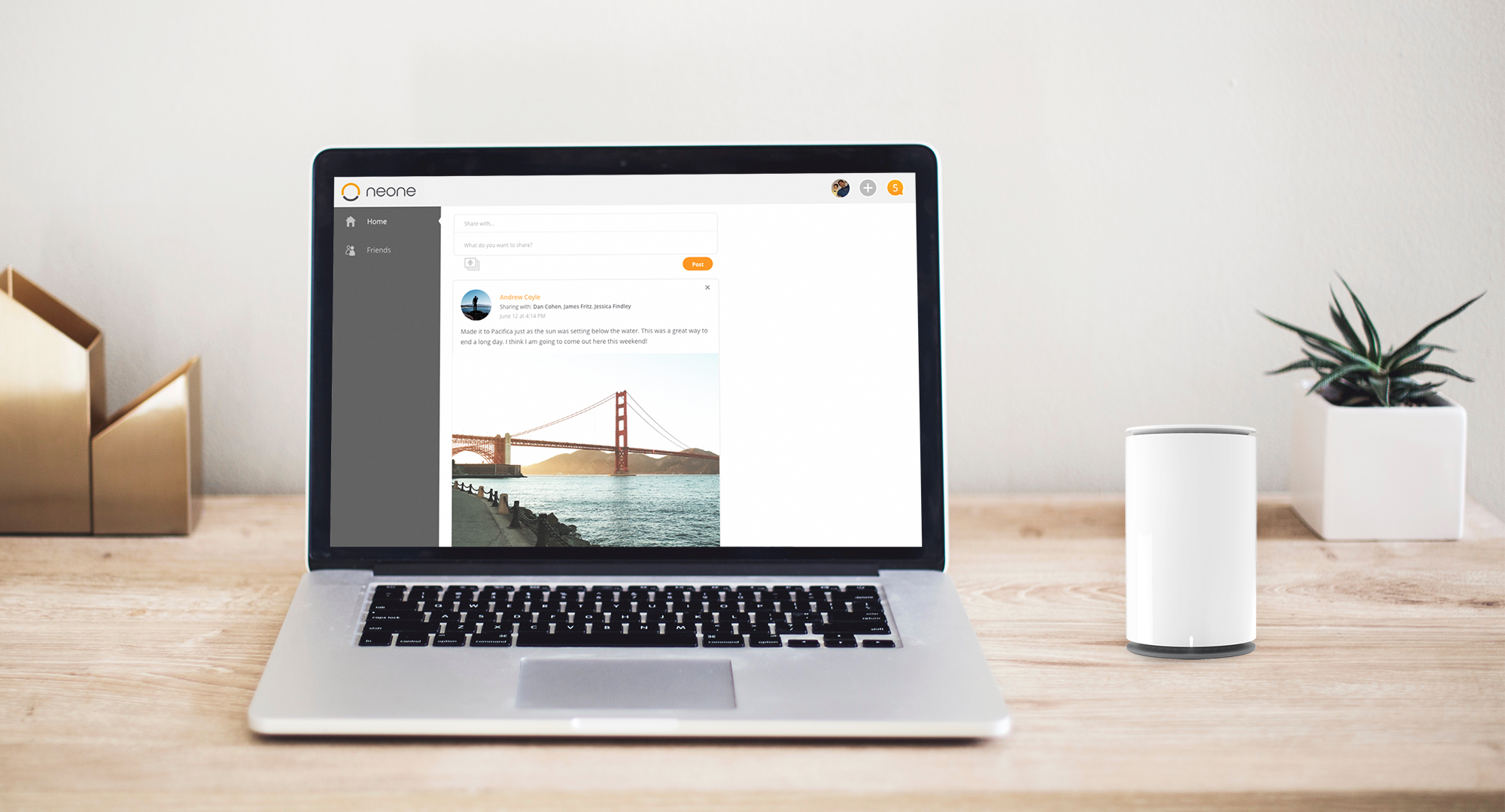 Neone interface and the Neobase (seen on the right).