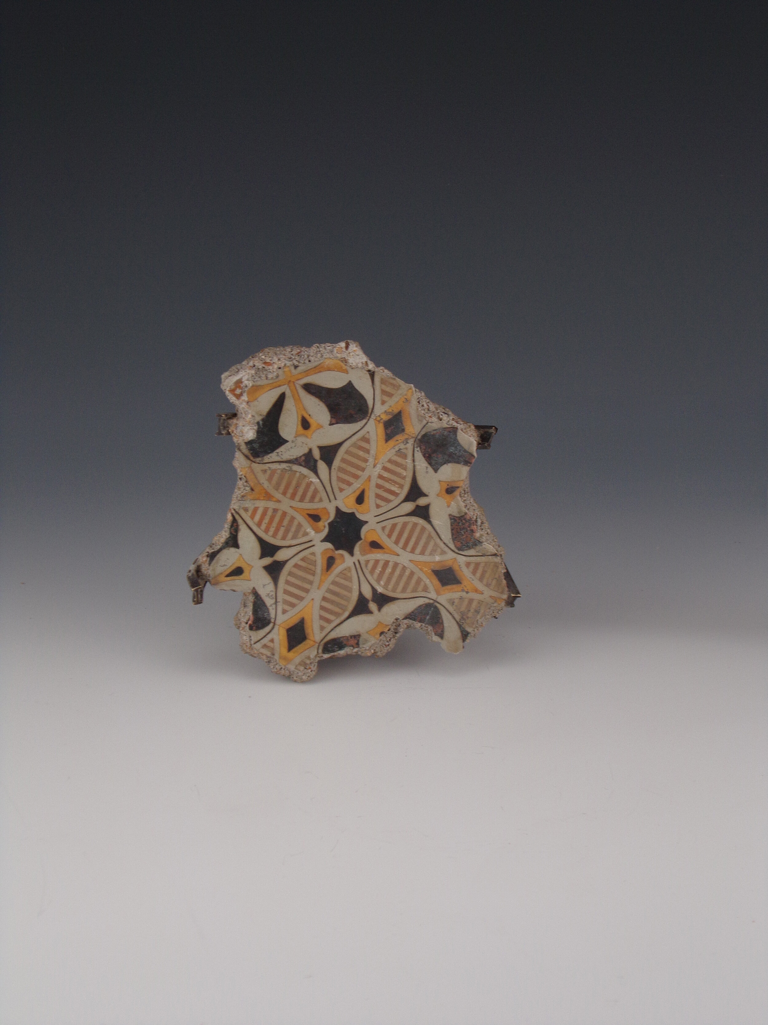 Fragments #3, 2.5” x 2.25” x .75”, nickel, copper, brass, silver (married metals), cast, cement, 2018