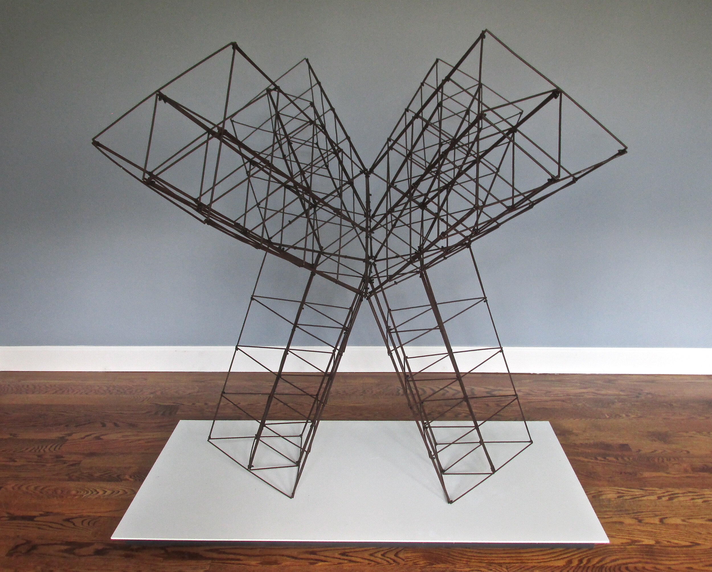 Monument to a Broken Promise #2, 45"x52"x36", Steel wire, zip ties, 2018