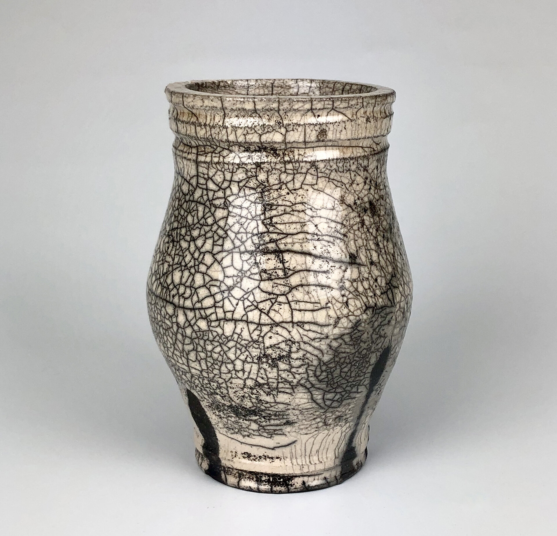 Harrison Pruett, Crackle Raku Vase