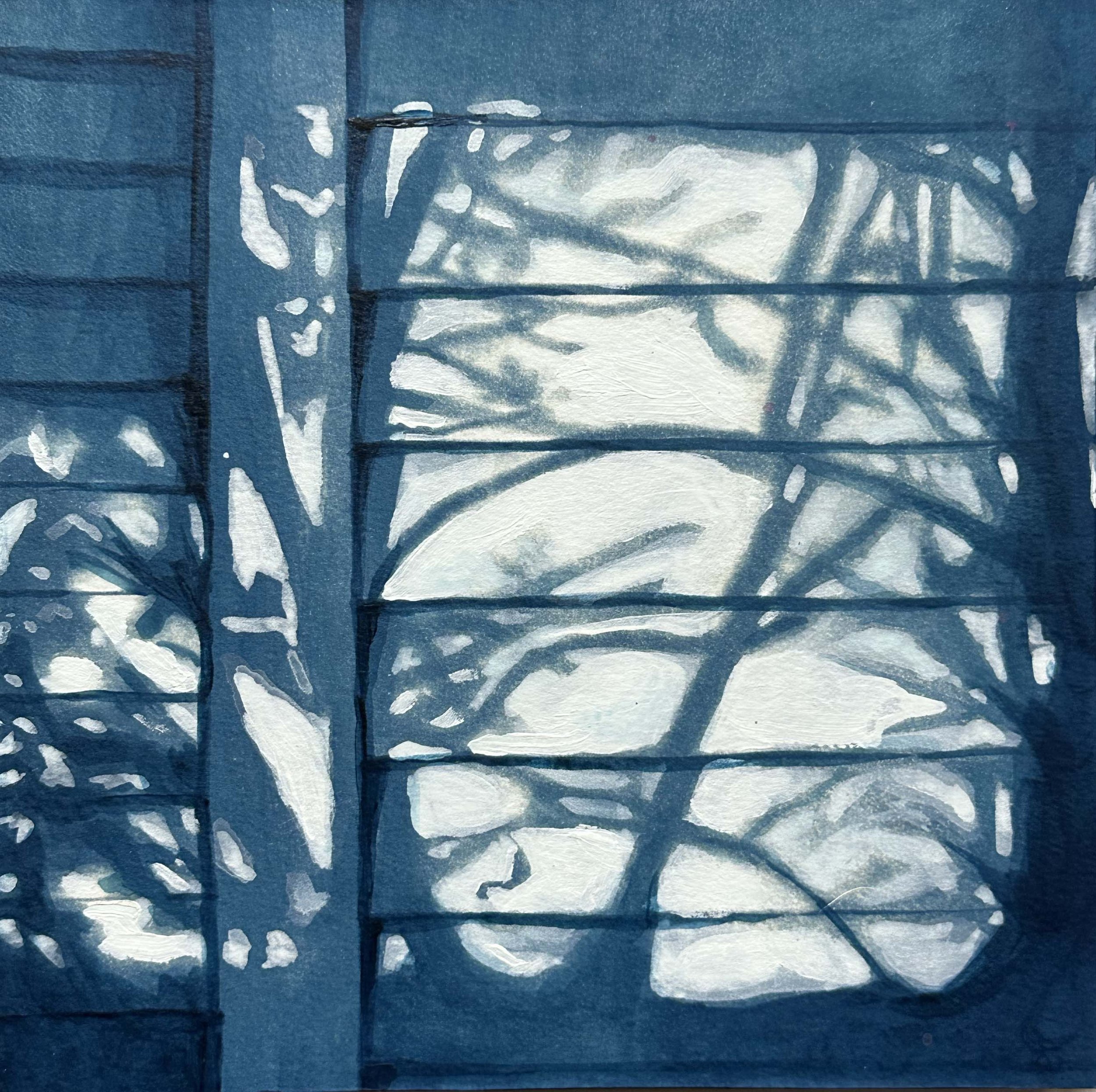 Maddie Aunger - Keep At It (cyanotype)
