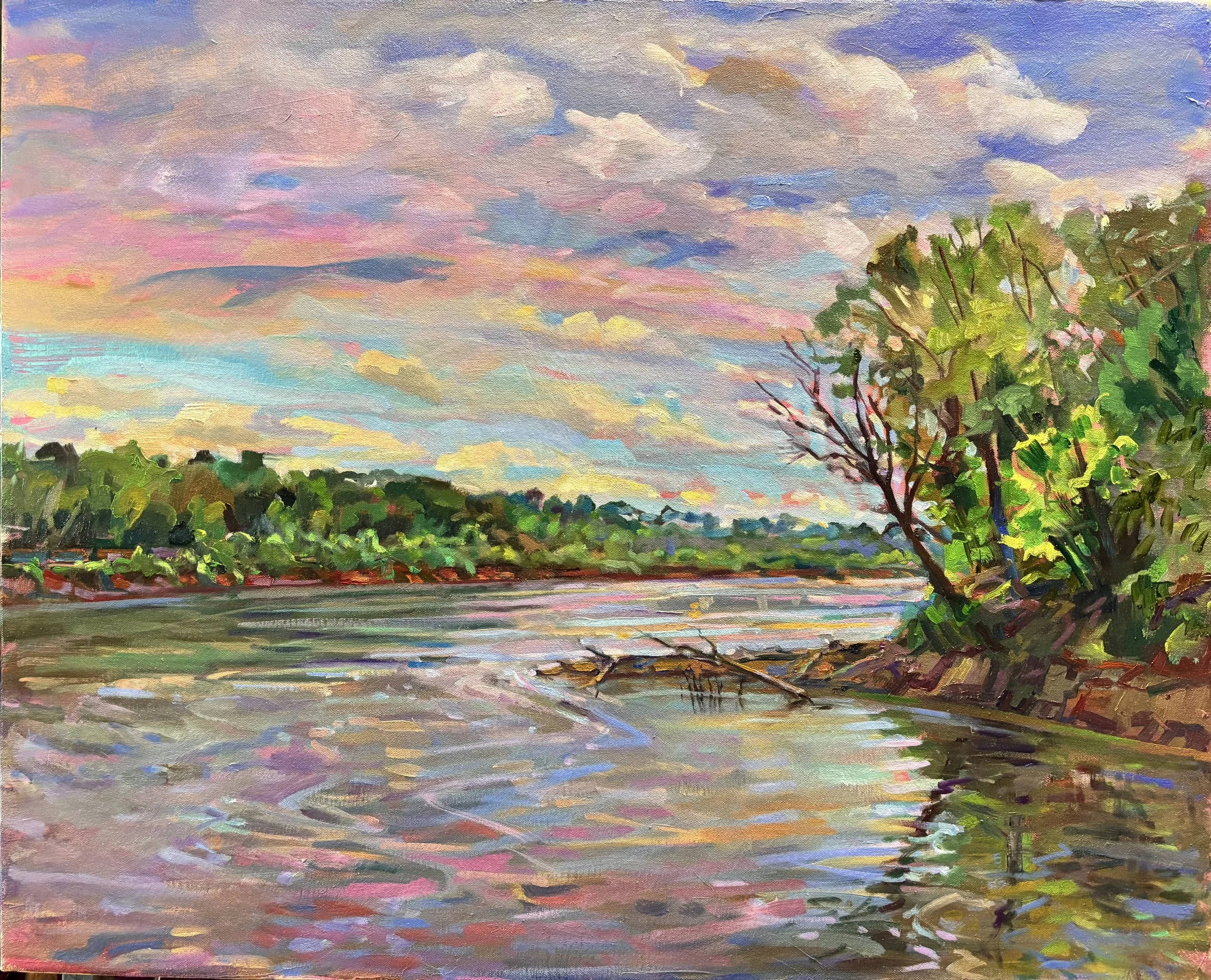 Jane Mudd - View of the Missouri River, Jefferson City