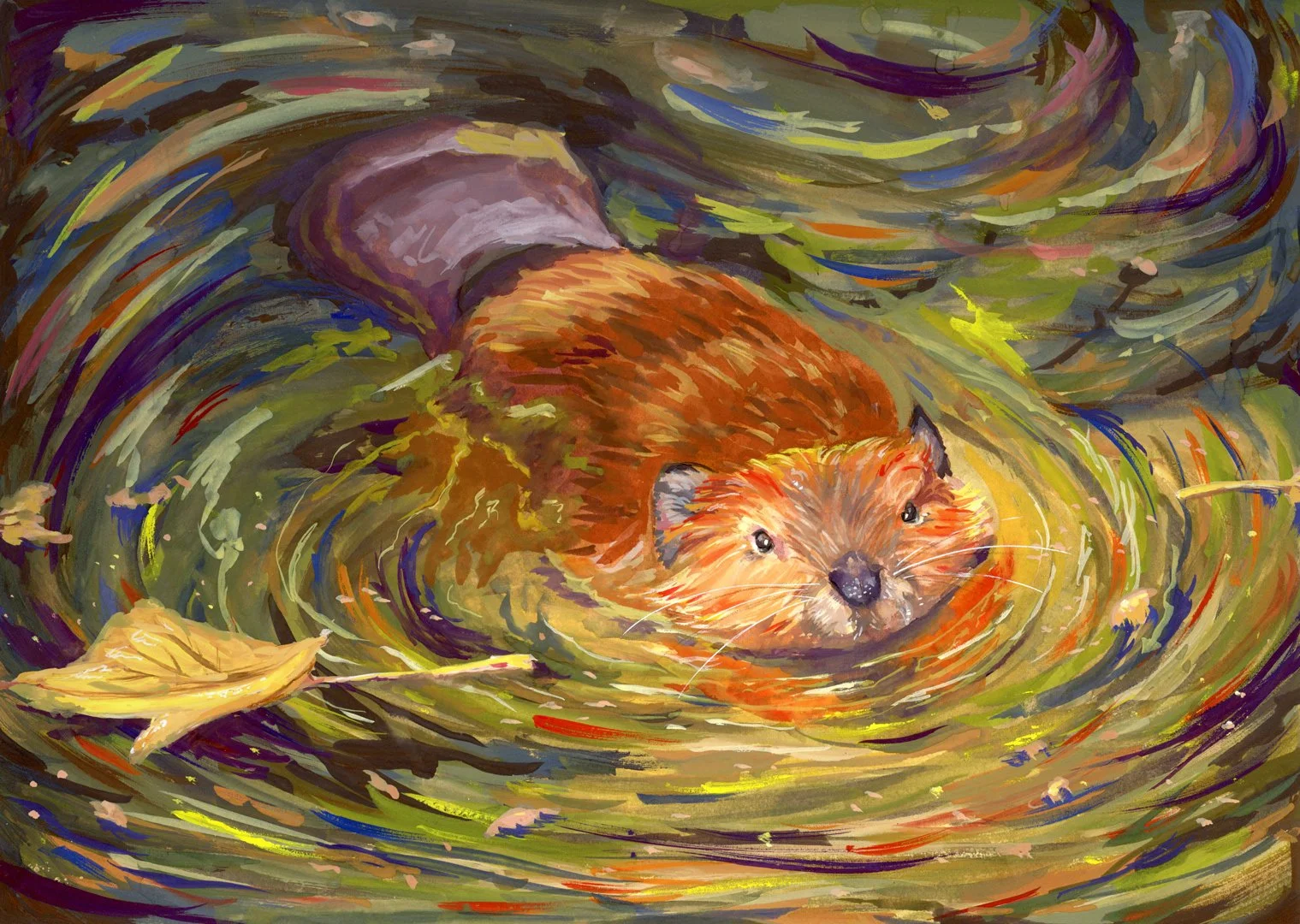 Max Flores - Swimming Beaver