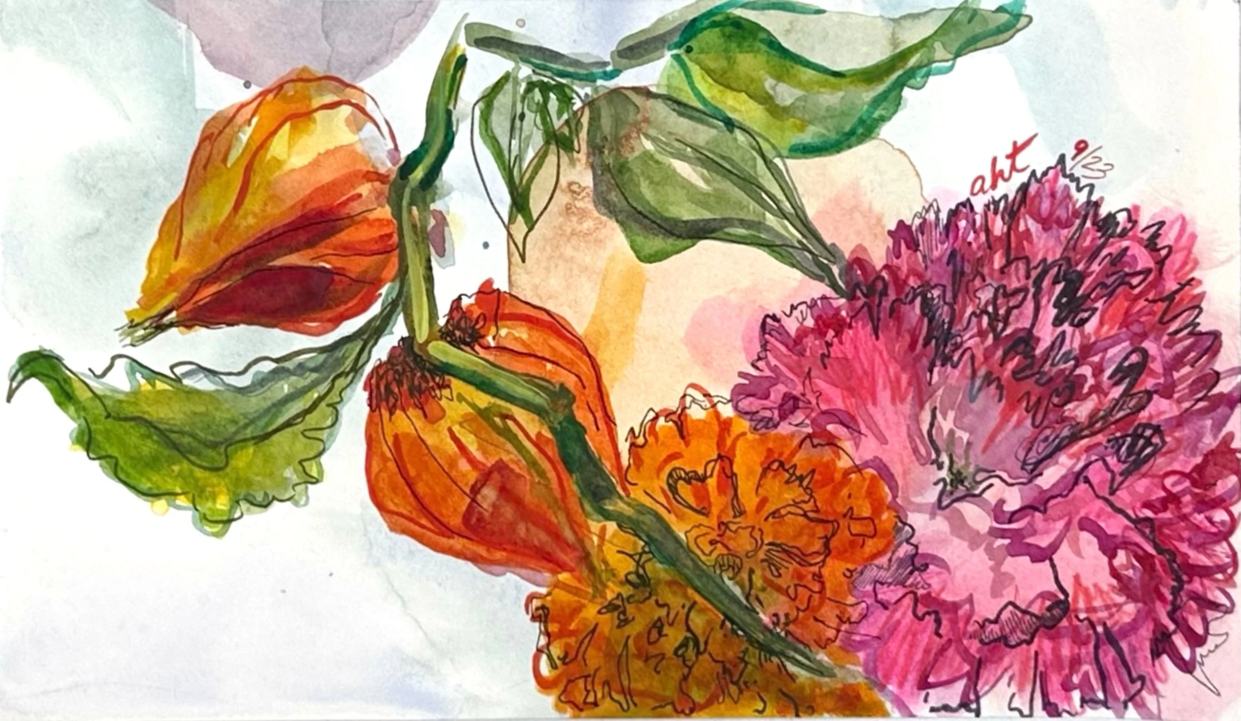 An Introduction to Plants & Florals in Watercolor  March 4- April 15 (skip March 18), 2026