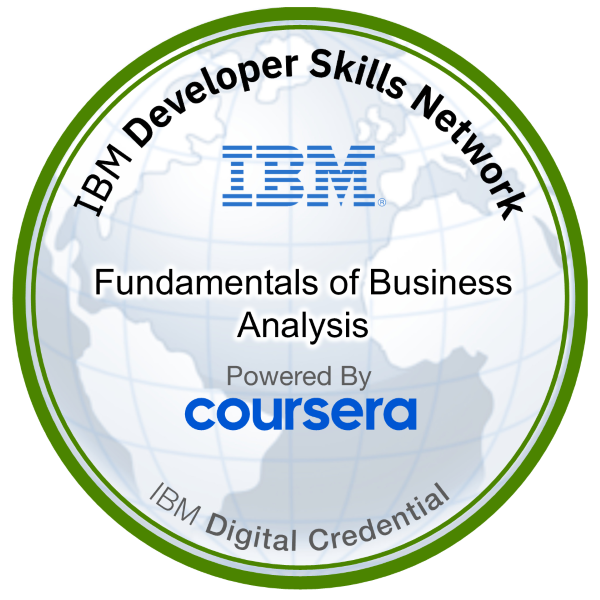 IBM Business Analysis Badge