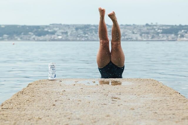 Diving of Battery Rocks in Penzance... followed by a can of Tink &amp; Booch, it really doesn&rsquo;t get much better! 
Have you tried it yet? I wanted to create the cleanest cocktail possible, I also wanted it to be in a can so it can be taken on ad