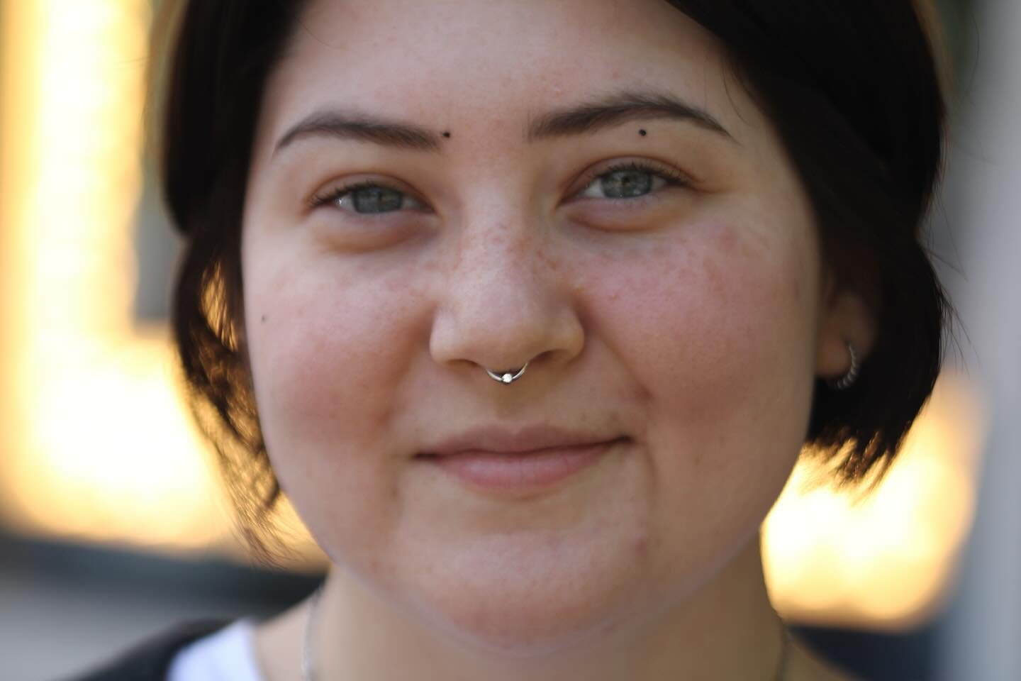 Dainty septum for the babe @impactful.artistry 💘 one of my favorite client interactions! They are such a pure soul. Highly recommend them for my Cleveland besties in the market for a new hair stylist. ✨