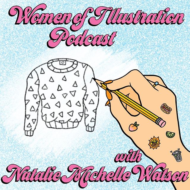🎙New episode of the #womenofillustration podcast is now live with artist @nataliemichellewatson⠀
.⠀
.⠀
⠀
Listen to this episode on Spotify, Apple Podcasts, or on our website for full show notes.⠀
.⠀
.⠀
#art #artist #artwork #artgirl #femaleart #cr