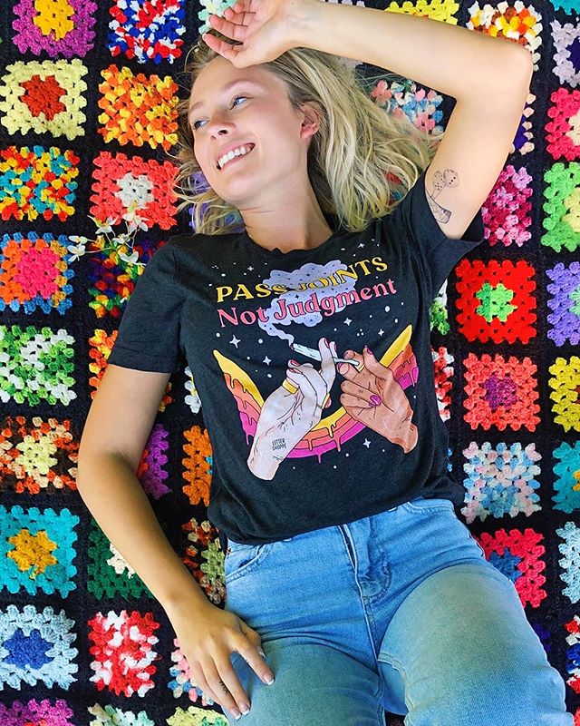 Promote cannabis culture and look cute as hell in this soft tri-blend tee! 
Link in bio - Shop Apparel 
⠀
Wear something lightweight and soft with a powerful statement promoting the cannabis community. This tee is thin and breathable but still perf