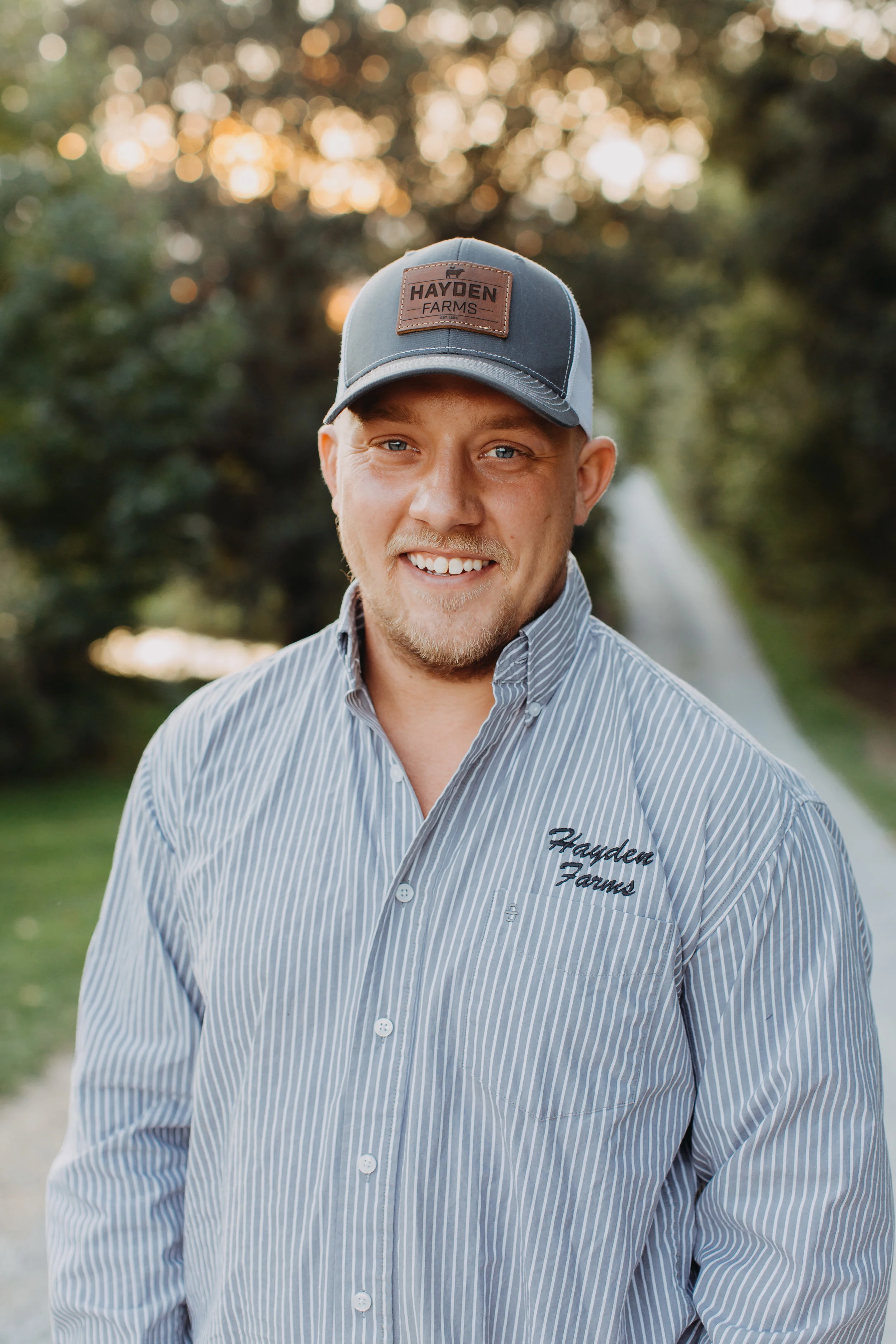 Hayden Farms Leather Patch Cap