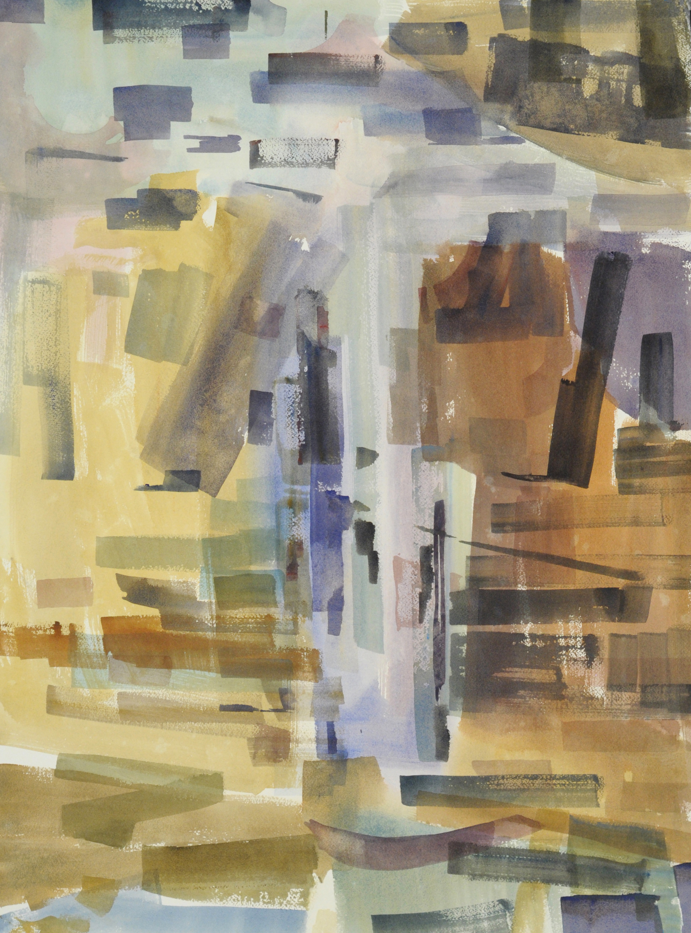 Minnehaha Falls abstraction 6 | 30" x 22" watercolor