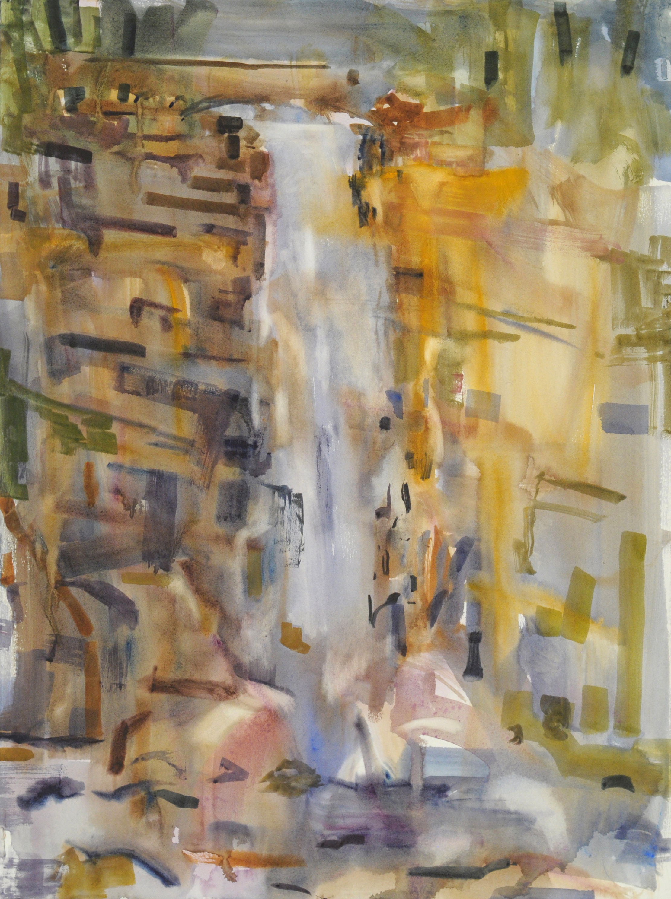 SOLD Minnehaha Falls abstraction 1 | 30" x 22" watercolor