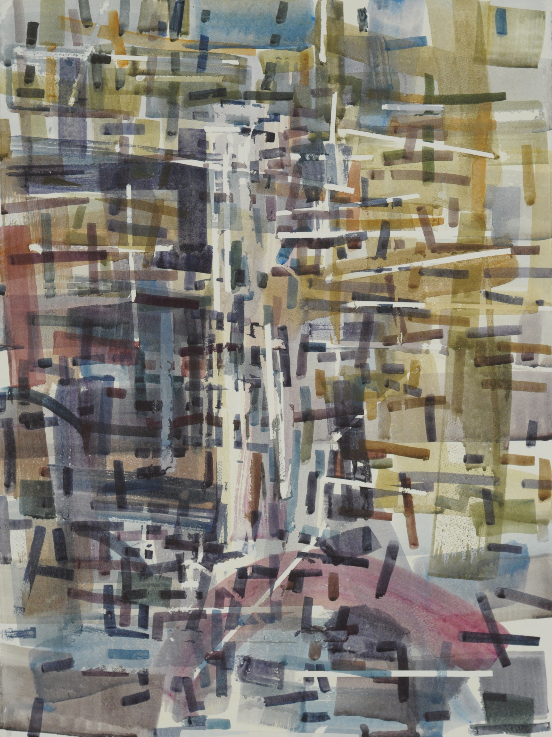 Minnehaha Falls abstraction 8 | 30" x 22" watercolor