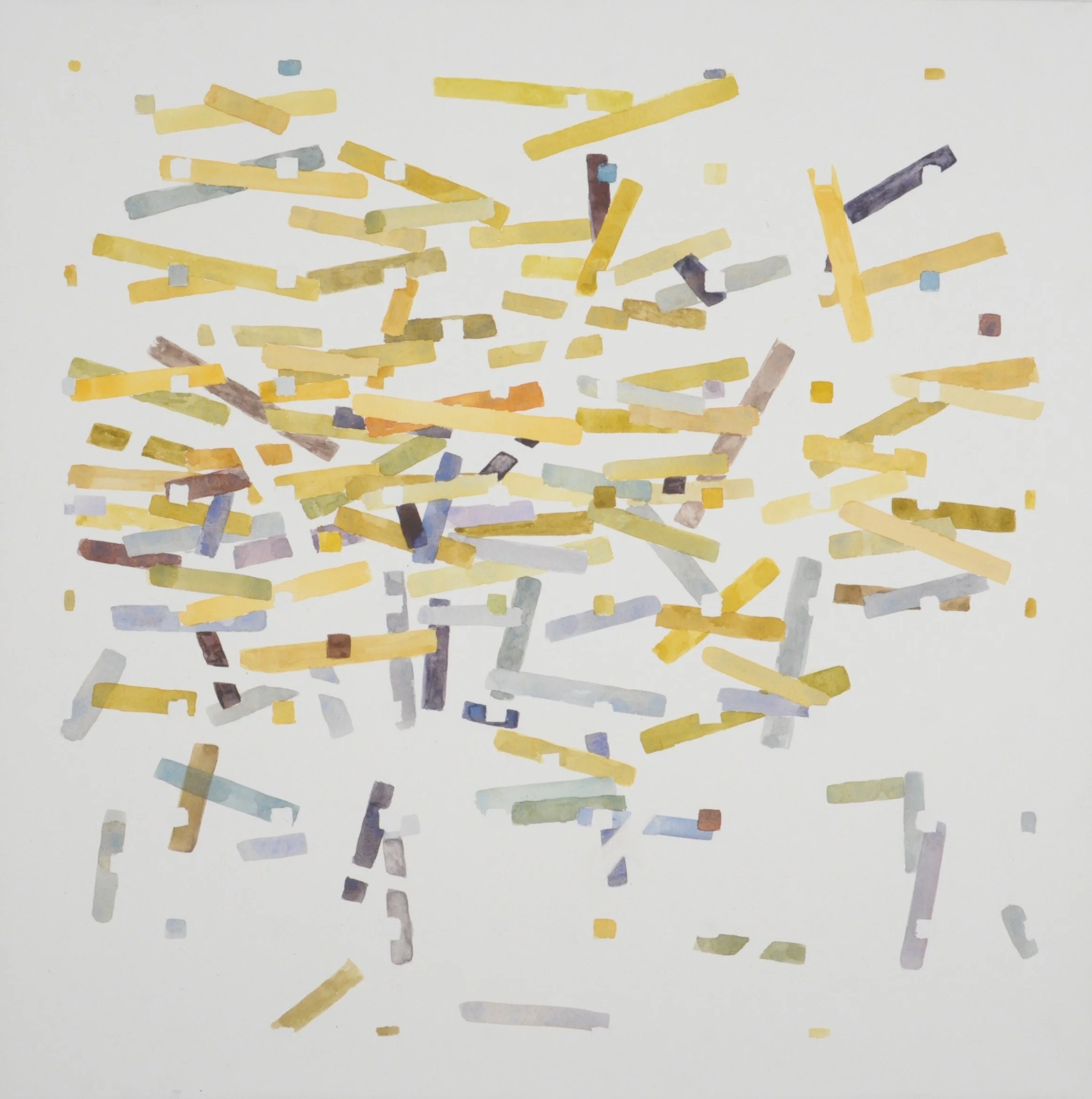 Fragment–golden | watercolor | 23x23