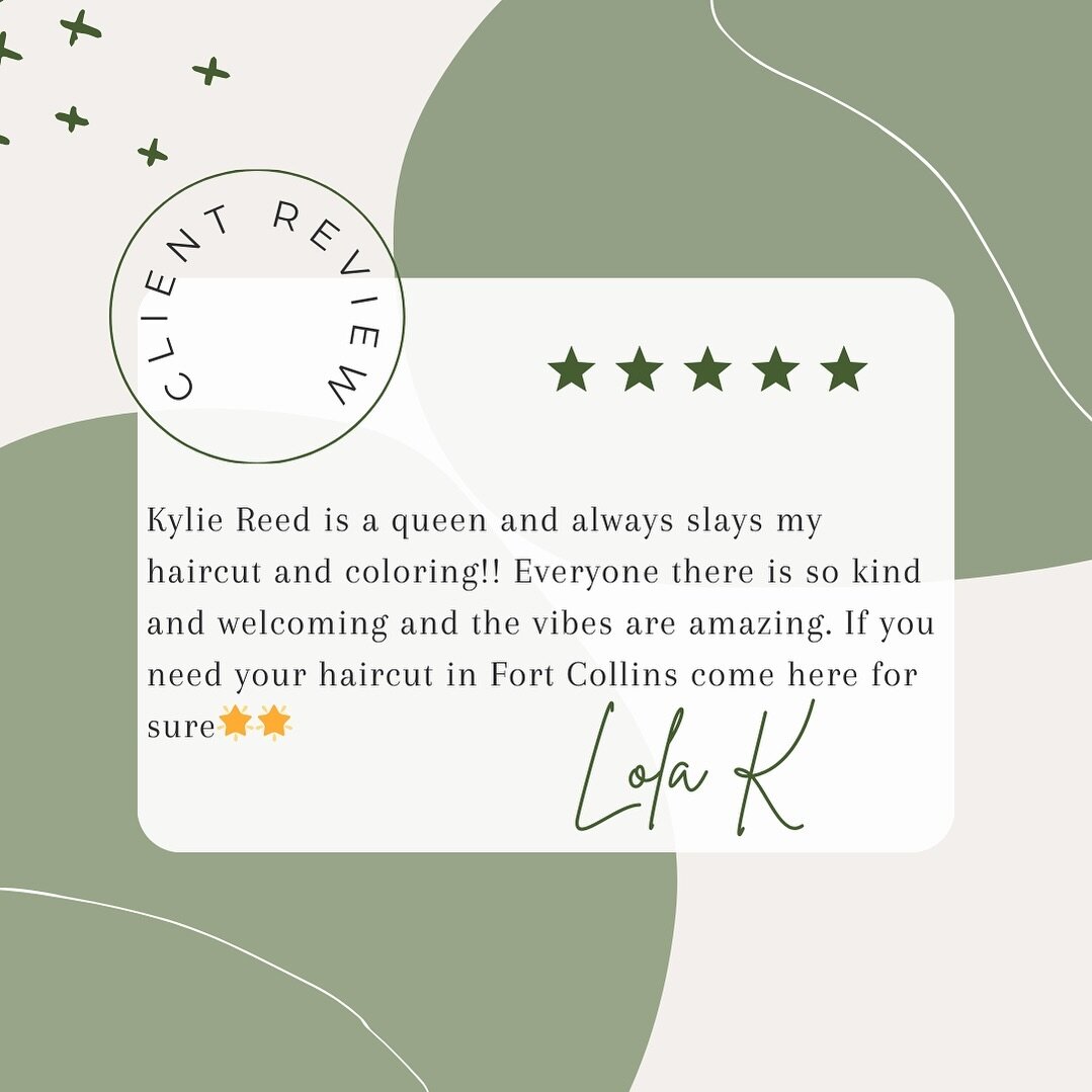 The biggest compliment we can receive is a review on Google! Tell us about a time you loved your experience at Roots! We ABSOLUTELY love to hear about it 💚🌿
✽
✽
✽
✽
✽
Roots Beauty Studio 
115 Linden Street, Fort Collins 
970.484.2119
𝑪𝒂𝒍𝒍 𝒐𝒓 