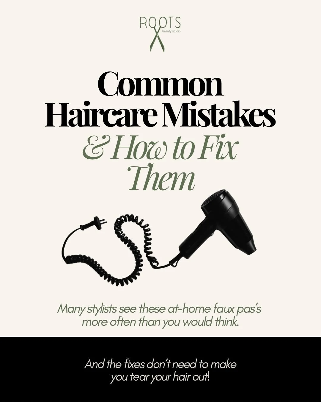 Healthy, beautiful hair doesn&rsquo;t have to be complicated&hellip; sometimes it&rsquo;s just a few small tweaks that make all the difference.

Save this for your next wash day + when in doubt, let our experts guide you 🤍

#rootsbeautystudio #fortc