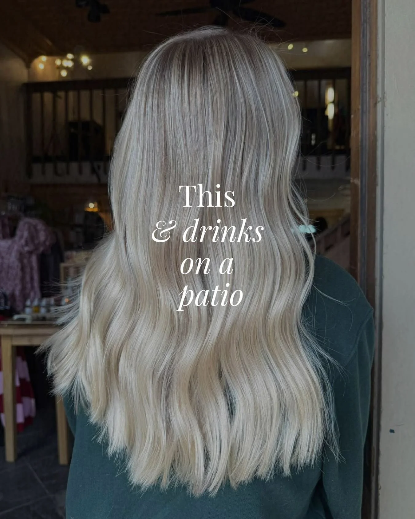 Fresh hair 🤝 patio season

Nothing pairs better with a bright blonde than a post-appointment drink in the sunshine. If you&rsquo;re heading out after your visit with us in Old Town, here are a few of our favorite spots to keep the vibe going:

☀️ Th
