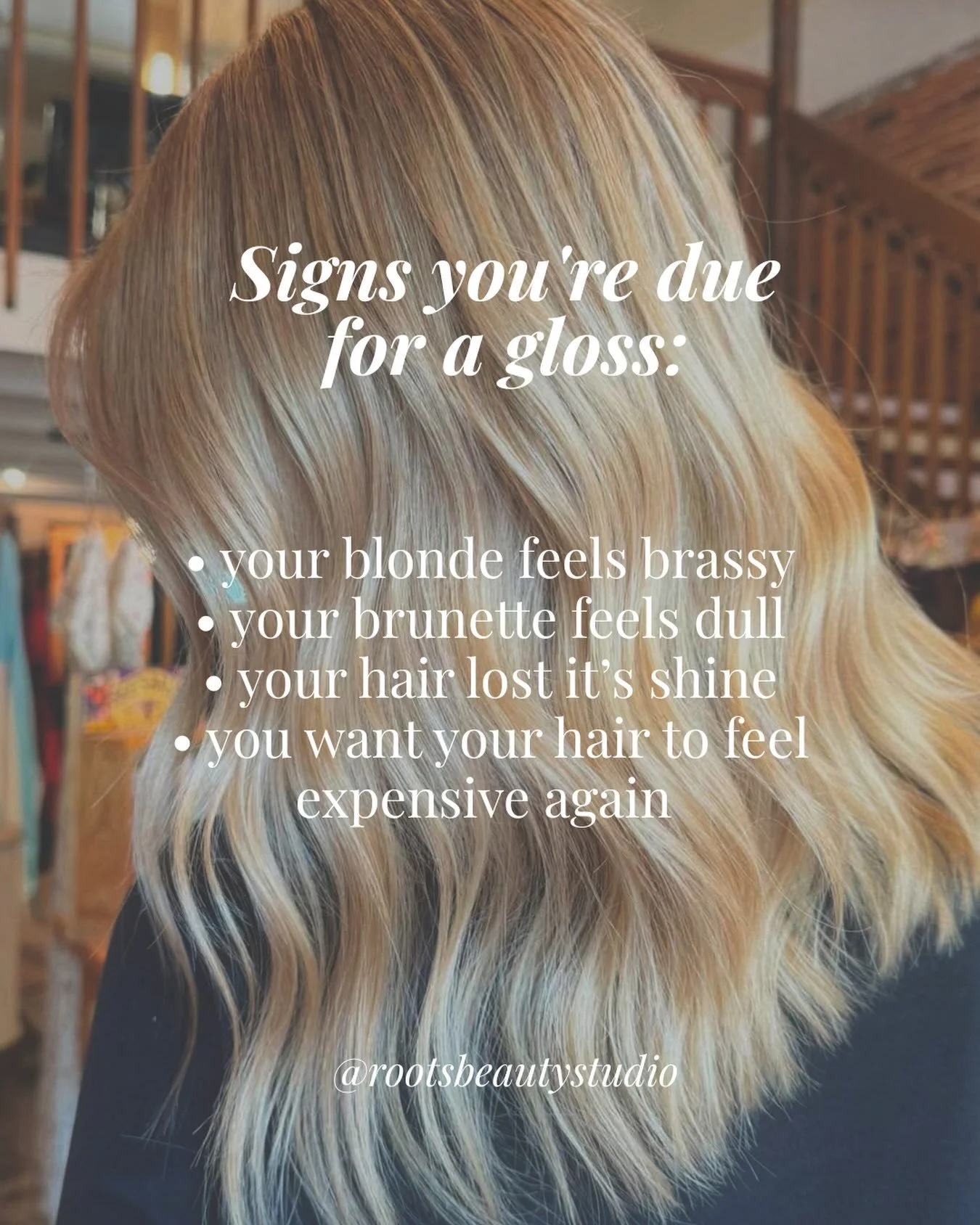A fresh gloss can make all the difference. ✨

Book your appointment today! 🤍

#rootsbeautystudio #fortcollinshairsalon #hairgloss #fallhair