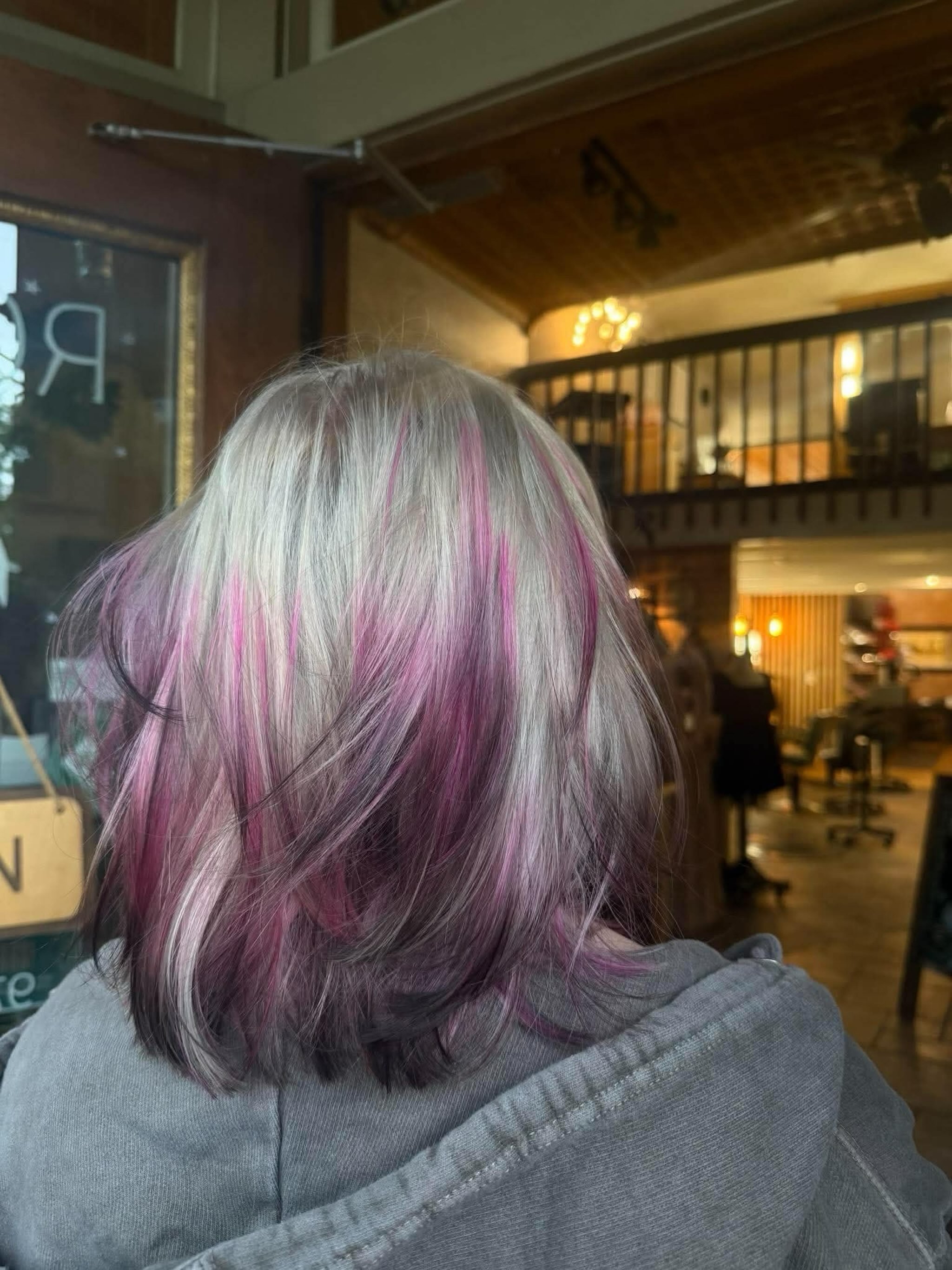 The perfect hair for the spookiest season 🩷🖤

Call or go online to book &amp; have the hair of your dreams, or nightmares, we dont judge 😈

#rootsbeautystudio #fortcollinshairsalon #pinkhair #vividhaircolor