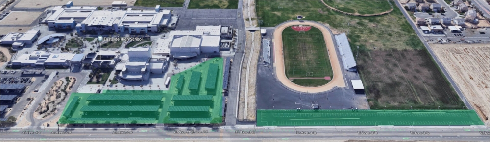 FIRST Robotics Parking Areas are in the Green Shaded Area