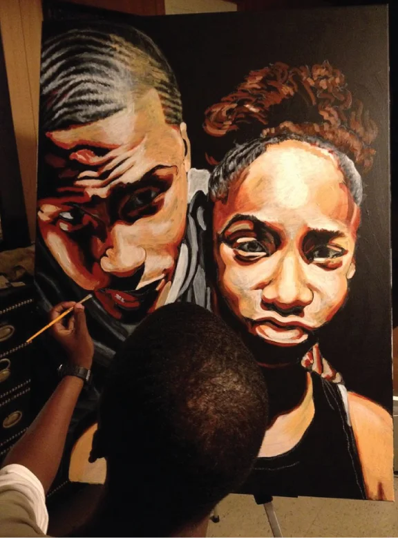 Artist with Sister