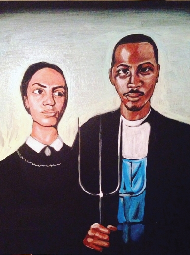 Farmer and Wife (American Gothic) 