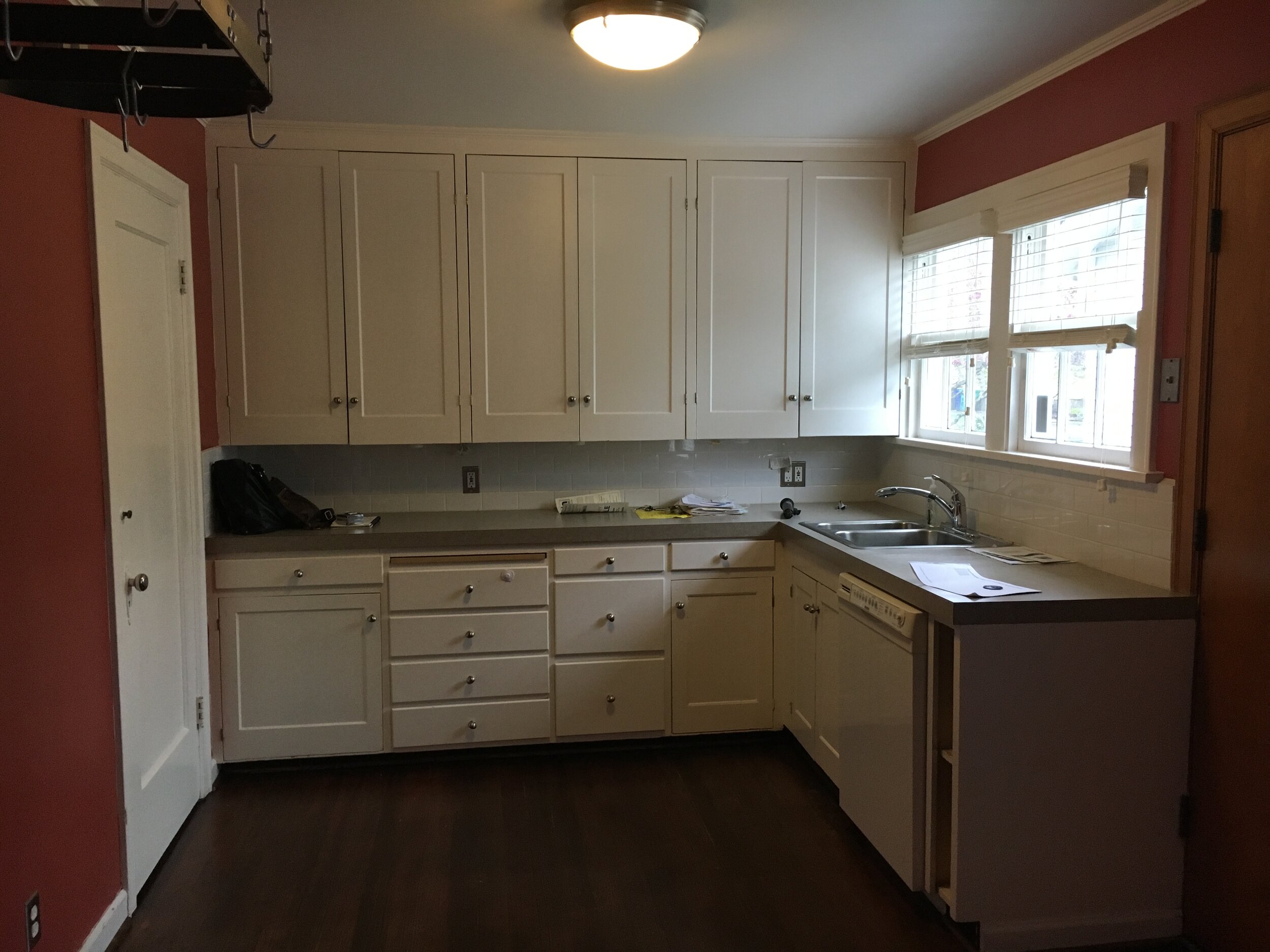 Before - New Opening Created on this Wall for Connection to Living Room