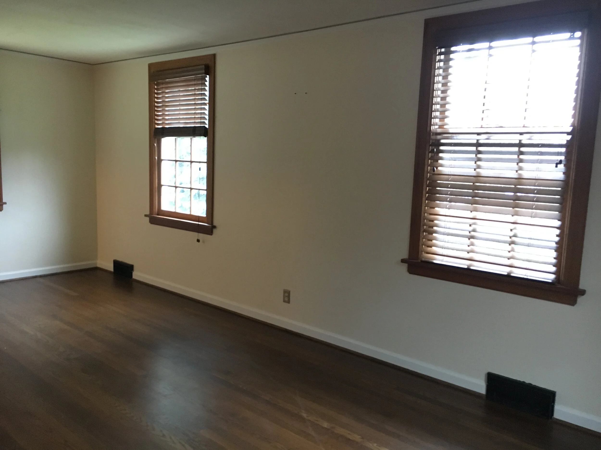 Before - At Future French Doors to New Outdoor Living Area