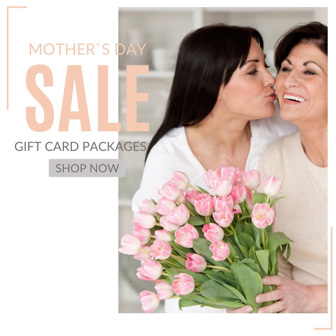 💖🌸 Celebrate the amazing women who've shaped your life this Mother's Day with our versatile gift card packages! Whether you're opting for 'Treat,' 'Delight,' or 'Spoil,' you're giving the gift of fabulous hair and pampering. Let's shower them with 