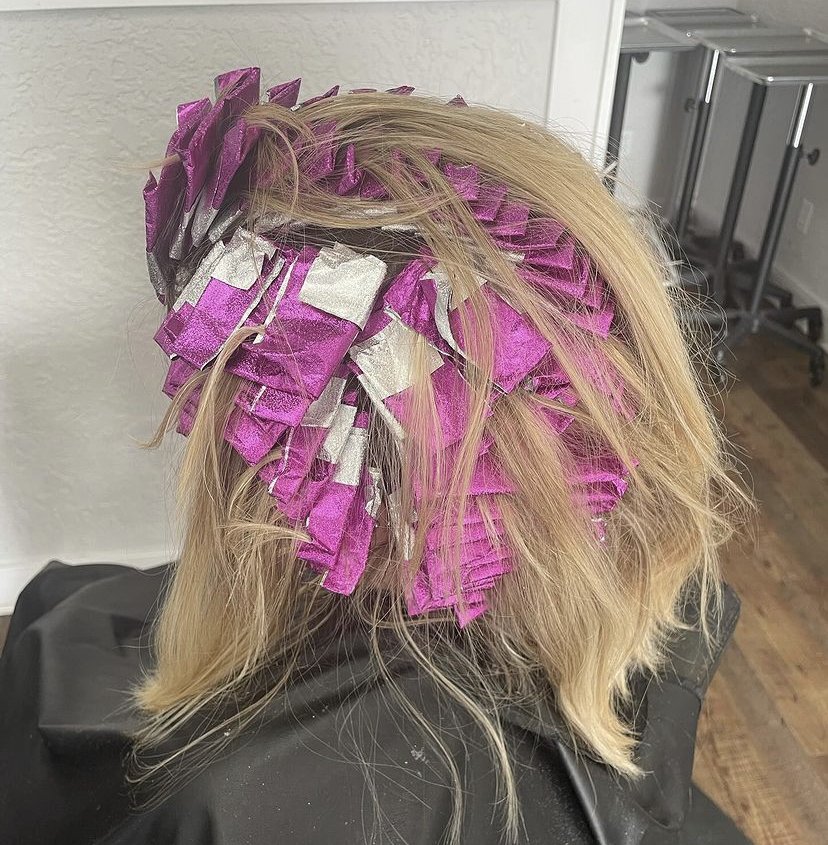 Peek behind the curtain into the beauty transformation process! 🌟✨ Every foil, every brush stroke tells a story of dedication and artistry. Step into the stylist's chair and witness the magic unfold as we craft stunning looks, one process at a time.